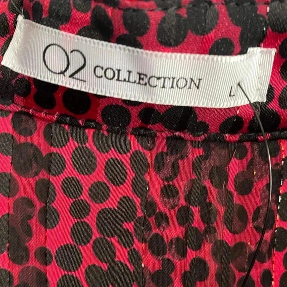 🆕Q2 Wine Red Dalmatian Print Shirt L🆕 - Picture 11 of 14